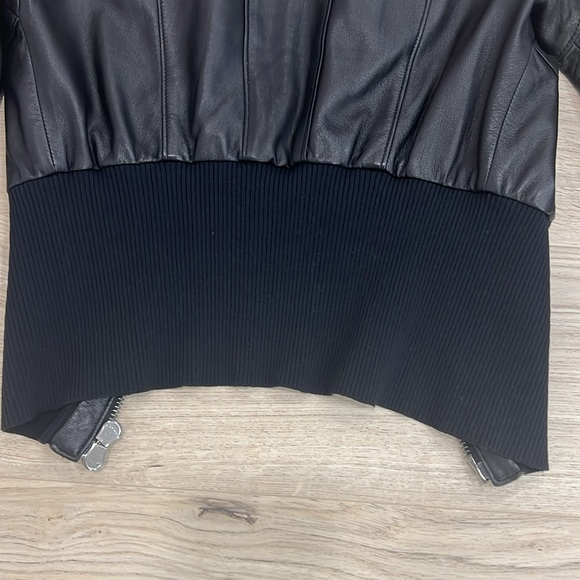 GIULIANA TESO DESIGNER LEATHER JACKET. SIZE 40 which size small. - Picture 12 of 16
